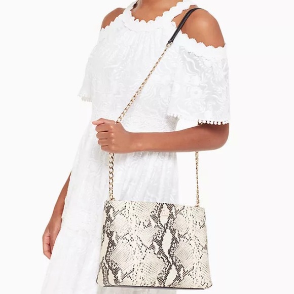 🔽 Kate spade emerson snake lorie shoulder bag nwt - Picture 7 of 8